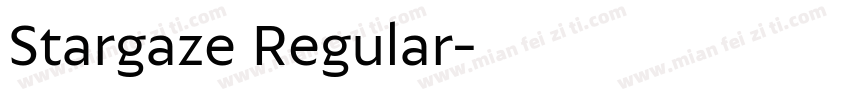 Stargaze Regular字体转换